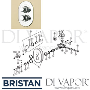 Bristan Artisan Thermo Dual Control Concealed with Divertor Spare Parts - BR DV 179
